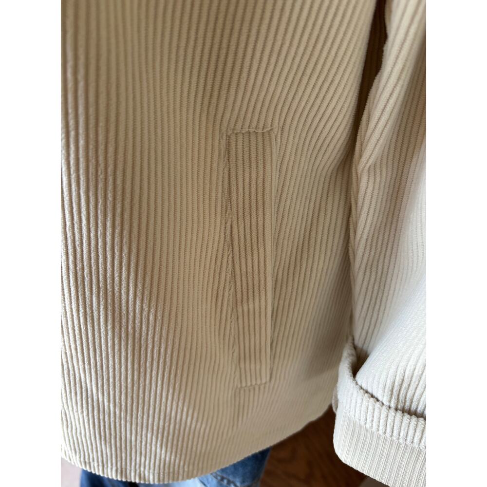 Shacket Creamy Soft Corduroy Front And Side Pocke… - image 4
